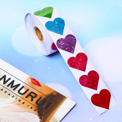 China Valentine's Day heart-shaped stickers waterproof love label sticker album gift packaging seal birthday party wedding supply stationery Te koop