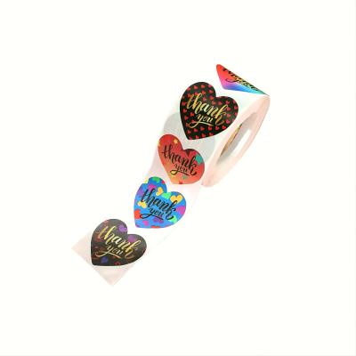 Chine Waterproof colorful heart-shaped label album gift packaging seal birthday party wedding supply stationery Valentine's Day stickers à vendre