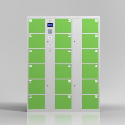 China Waterproof 18 Doors Public Rental Electronic Storage Locker for sale
