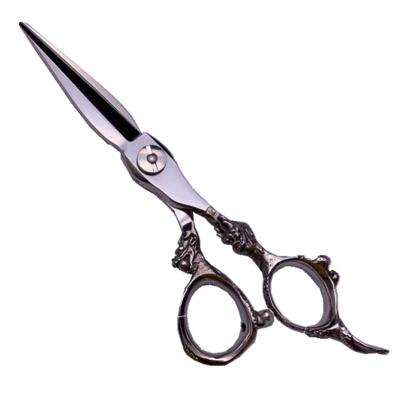 China New Chinese Engraved Dragon Tattoo Handle Hair Scissors Handle Design for sale