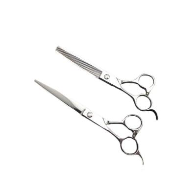 China Viable Pet Hair Application Scissors and Thinner Set, Left Handed Pet Grooming Scissors Set for sale