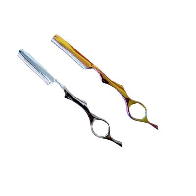 China Single Blade Professional Chrome Plated Color Hair Thinning Razor For Hair Shaping for sale