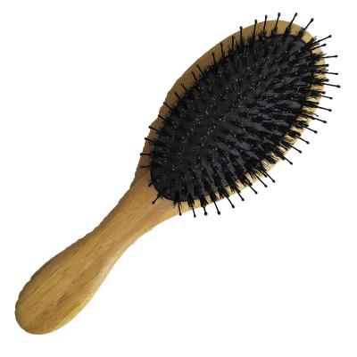 China Nondisposable Wooden Handle Boar Bristle Natural Hair Brush for sale