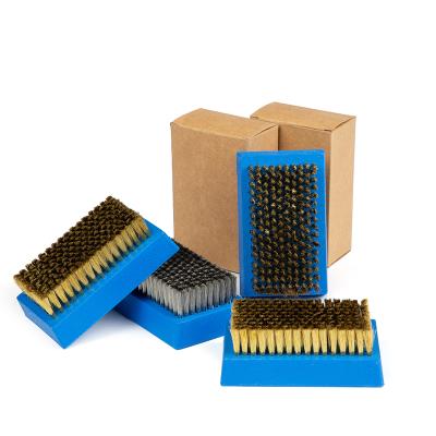 China Use Together With Stripper Cardboard Printing Machine Washing Ceramic Anilox Roller Metal Steel Copper Wire Wire Brush for sale