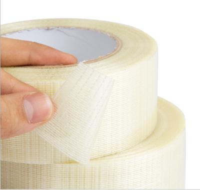 China Heat Resistant Glass Cross Fiber Adhesive Tape For Corrugated Carton Machine for sale