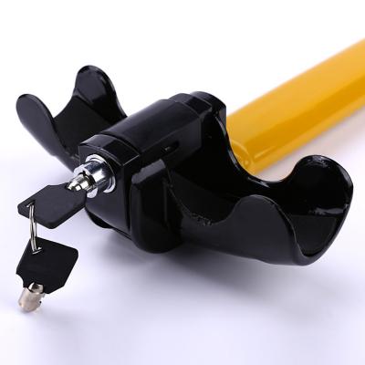 China Pshare Steel Universal Car Steering Wheel Security Lock, T Type Steering Lock with 3 Keys Parking Lock for sale