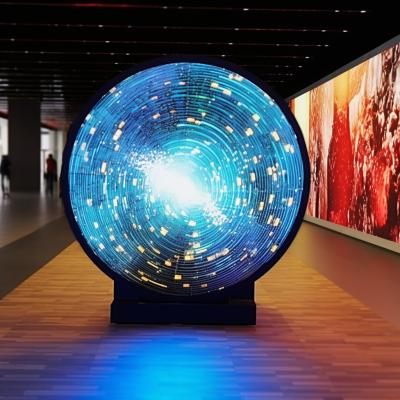 China IP65 Rundkreisförmiges LED-Display in geschwungenem Raum mit 3840Hz Erneuerungsrate zu verkaufen