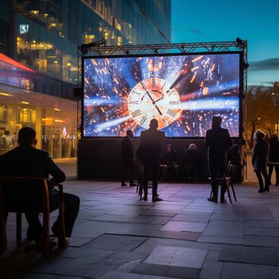 China Op maat gemaakte hoge resolutie video muur Creative P6 LED Outdoor Screen Verhuur Te koop