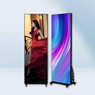 China Indoor P1.667 LED Display Mobile Floor Advertising Machine 6000nits IP43 320x160 Mm for sale