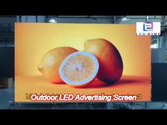 customizable outdoor led advertising screen wall-mounted ceiling-mounted hanging installation