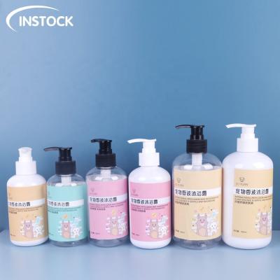 China 300 ml 500 ml garrafas de shampoo recicláveis, PET garrafas de shampoo vazias à venda