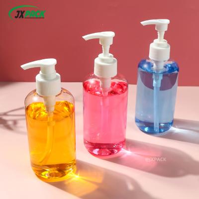 Cina Bottiglie di shampoo di plastica vuote 300 ml Bottiglia rotonda pompa di lozione cosmetica in vendita