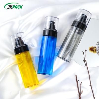 China Half Cover pET Spray Bottle 60ml 80ml 100ml Luxury Gradient Color Bottle for sale