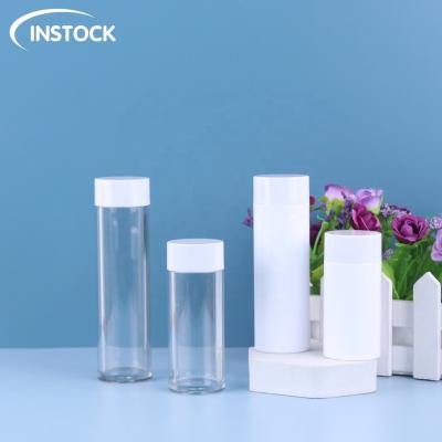 China Empty Plastic Bottles 30ml 50ml With Screw Cap For Medicine Capsule Pet Pill Bottles for sale