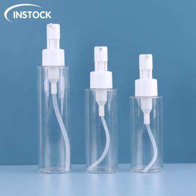 China 100ml 120ml 150ml White Transparent PET Toner Bottle For Cosmetics Emulsion Packaging for sale