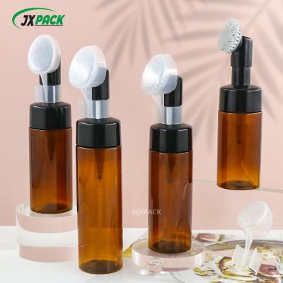 China Face Cleaning Empty Mousse Bottle 150ml PET Plastic Wash Cleanser Foam Cleanser Bottle for sale