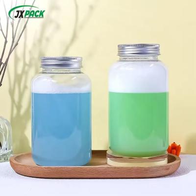 China Customized Milk Tea PET Bottle 500ML With Transparent Food Screen Printing for sale