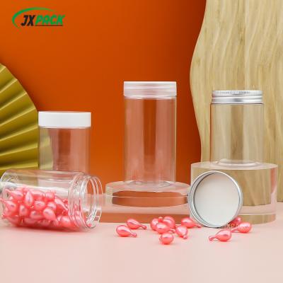 China 61mm Clear PET Plastic Jars 100ml-500ml Spice Plastic Jar For Food Storage for sale