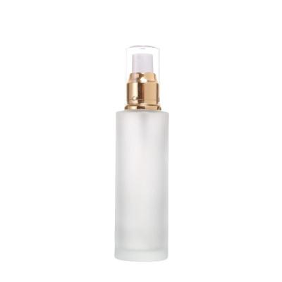 China Transparent 120ml Spray Glass Bottle Cosmetic Packaging Leak Proof for sale