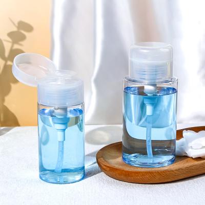 China Transparent Hypoallergenic Makeup Remover Bottle With Custom Pump Dispenser for sale