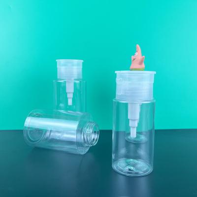 China Amigável para viagens Remover de maquiagem transparente Bottle de bomba para fácil remoção de maquiagem à venda