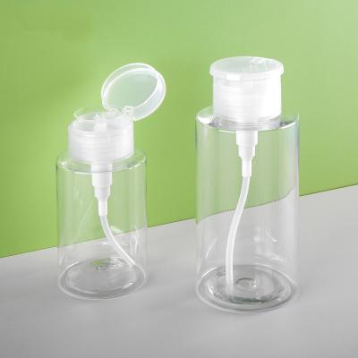 China Hypoallergenic Makeup Remover Pump Bottle Transparent Travel Friendly for sale