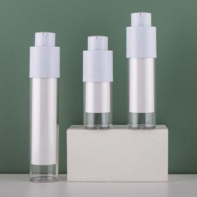 China Kunststoffleere Luftlose Pumpenflaschen 30 ml Zylinderform zu verkaufen