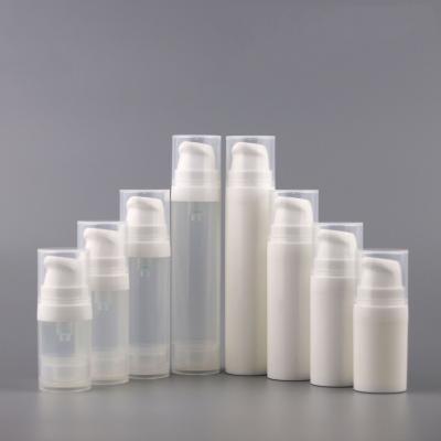 China Cylindrical Airless Pump Bottle Degradable Plastic Airless Cream Bottle for sale