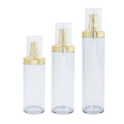 China Full Cap Spray Bottle 60/80/100ml Gradient Color Plastic Packaging Bottle For Cosmetic for sale