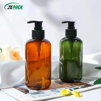 China Luxe fles plastic shampoo fles voor haarconditioner Ronde schouder Flip Squeeze Lichaamswas en douche gel fles Te koop