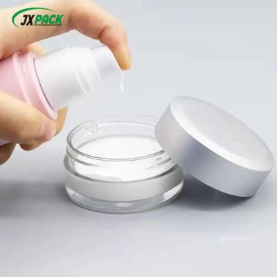 China Klaar voorraad make-up transparante verpakkingscontainers amber zwart huisdier plastic crème pot met plastic deksel lichaam boterpotten Te koop