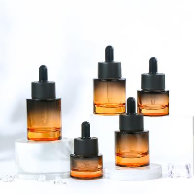 Chine Vente en gros 1 oz 2 oz bouteille goutteuse d'huile de parfum de luxe personnalisé noir vert vide bouteille goutteuse en verre pour l'huile essentielle à vendre