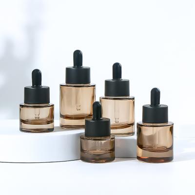 China 30ml Glass Serum Essential Oil Dropper Bottle Gradient Bottle for sale