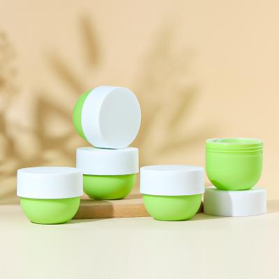 China JXPACK 100g Cosmetic Cream Jar Plastic PP Body Butter Jars With Lid Skincare Packaging for sale