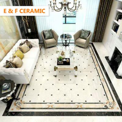 China CLASSIC waterjet marble tiles of living room/hallway porcelain tile medallion marble medallions for sale