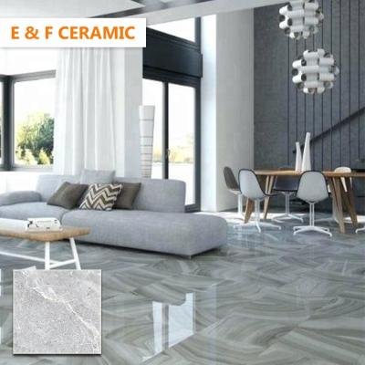 China countertops 300x600mm, 600x600mm marble tiles for stairs non-slip natural cloudy texture gray marble tile for sale