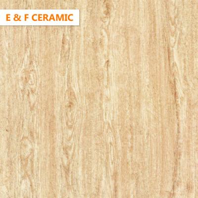 China Rustic Tiles Lowest Price 60x60 Heat Sensitive Antacid Tiles For Terrace Wood Look Porcelain Beige Floor Tiles for sale