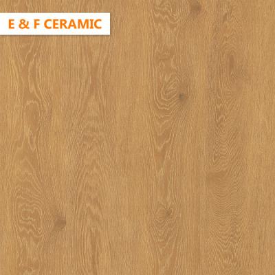 China Rustic Home Floor Tiles Wood Textured Shiny Yellow Color Wear Resistance Altitude Porcelain Tiles Wood Flooring Flooring for sale