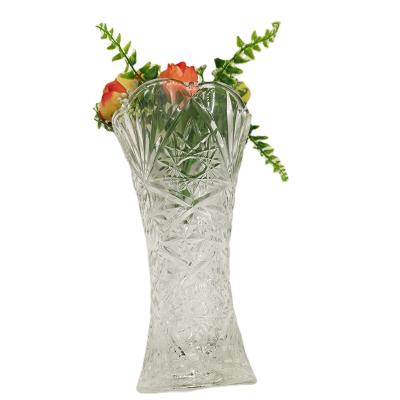 China Wholesale Eco-Friendly High Quality Transparent Decoration Thick Glass Tall Vase for sale