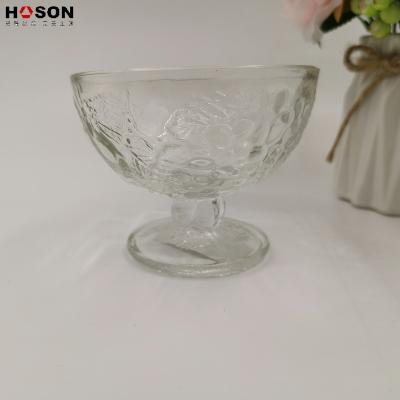 China China Sale Good Quality Style Glass Ice Cream Bowl Fruit Dessert Hot Viable Modern Cup for sale