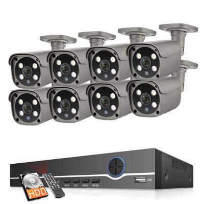 China PAN-TILT H265 8CH Security Camera System 4k Kit HD 5 MP AI Smart POE IP NVR CCTV Camera Surveillance For Home Two Way Audio Kit for sale