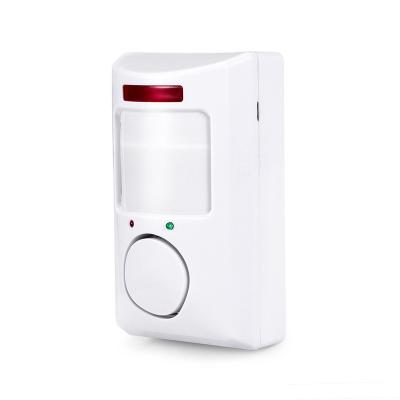 China Home Security Alarm Systems For Homes Infrared Human Detector With 110DB Alarm Whistle And Remote Control for sale