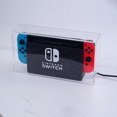 China Simplicity Game Machine Shell Nintendo Switch Game Machine Dust Cover Waterproof Acrylic Transparent Protective Cover Device for sale