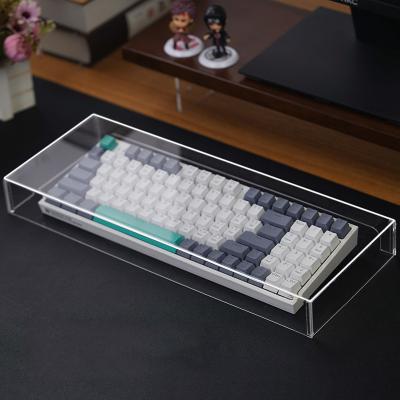 China Custom Waterproof Dustproof Keyboard Clear Acrylic Keyboard and Heavy Duty Mechanical Protective Cover Pet Keyboard Dust Cover Shell for sale