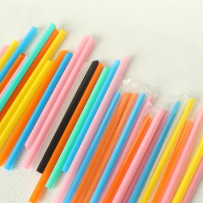 China Customized Minimalist Transparent Food Grade PP Juice Drinking Straws Disposable Plastic for sale