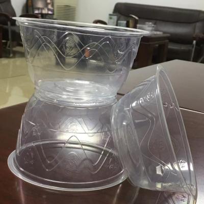 China Supply High Quality Minimalist Food Packaging Manufacturer Plastic Disposable Clear Salad Bowl for sale