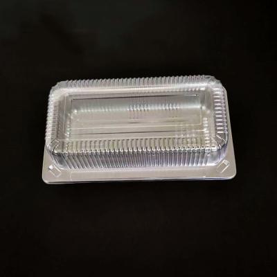 China Manufacturers Custom Disposable Fruit Box Western Point Transparent Plastic Cake Box for sale