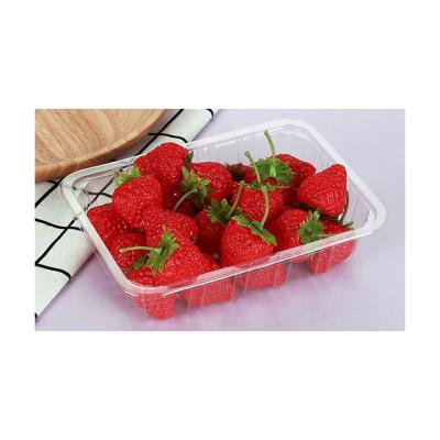 China 2116 Disposable Fruit And Vegetable Box Holder Transparent Food Grade Box for sale