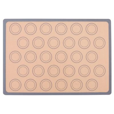 China 42*29.5cm Viable Silicone Amazon Baking Mat Fiberglass Macaron Baking Mat Bake Oven Microwave Mats for sale