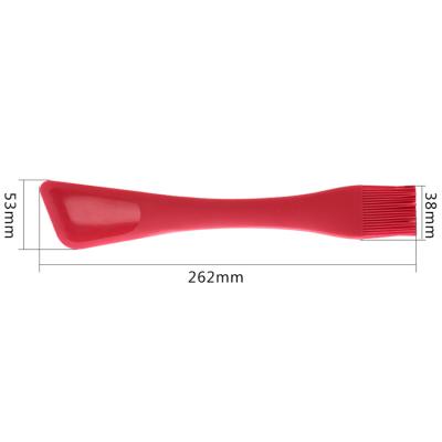 China Viable Silicone Pastry Butter Ice Cream Mixer Baking Spatula With Brush for sale